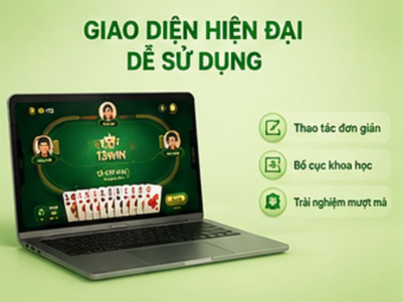 Giao diện hiện đại, dễ sử dụng