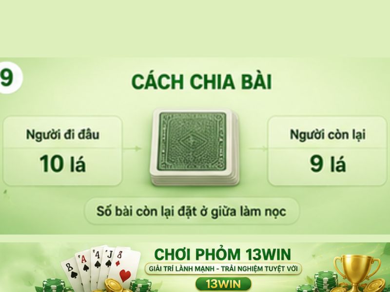 Cách chia bài phỏm
