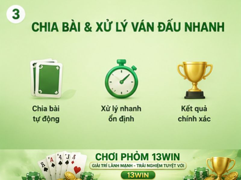 Chia bài và xử lý ván đấu nhanh