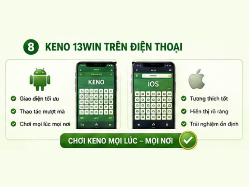 Keno 13WIN Có Chơi Trên Điện Thoại Được Không