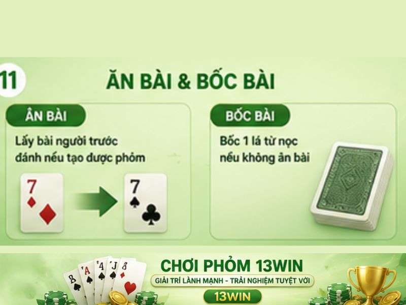 Quy tắc ăn bài và bốc bài